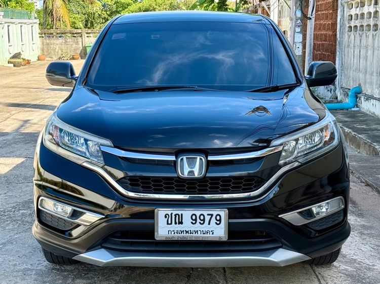 Honda CR-V 2016 2.0 E Utility-car เบนซิน ไม่ติดแก๊ส เกียร์อัตโนมัติ ดำ รูปที่ 3