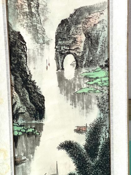 ภาพวาด ทิวทัศน์ภูเขาและสายน้ำ เก่าสะสม รูปที่ 8