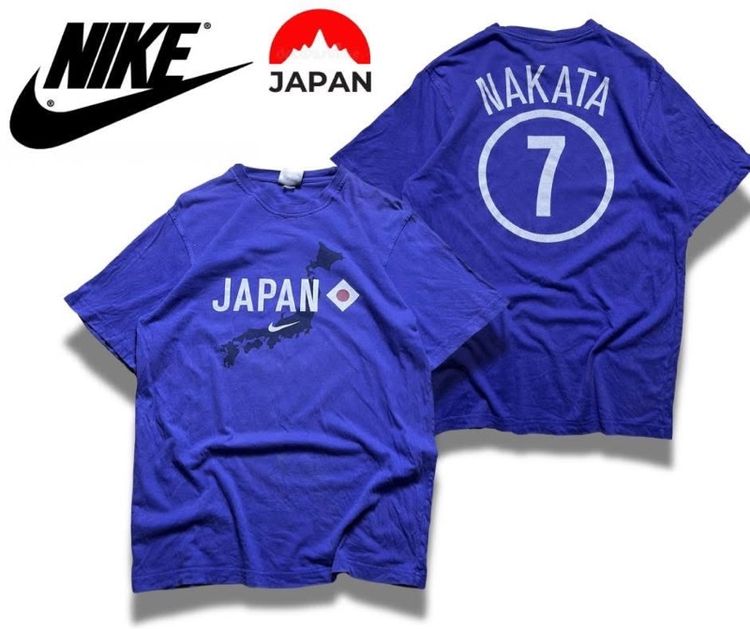 เสื้อกีฬา JAPAN เบอร์ 7 NAKATA แท้ 💯 size M วัดจริงเอว 21.5 ยาว 28 นิ้ว สภาพดีมาก สกีนครบหน้าหลังสีสด ทรงสวย เนื้อผ้าดียืดหยุ่นดีมากครับ