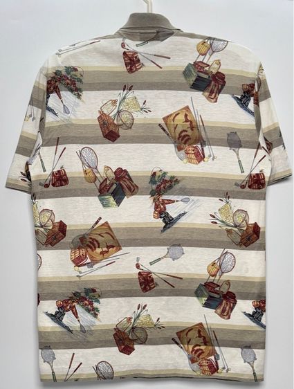 ⚠️ MADE IN ITALY‼️เสื้อโปโล NINO MARINI ของแท้ ลายสวยหายาก รูปที่ 4