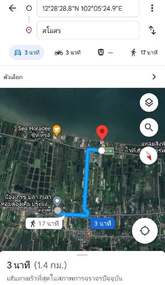 ขายที่ดิน 162.8 ตารางวา ปากน้ำแหลมสิงห์ จันทบุรี ห่างทะเลประมาณ 1.4 กิโลเมตร รูปที่ 3