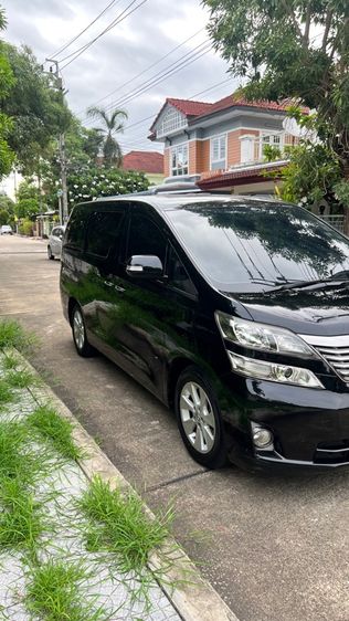 Toyota Vellfire 2010 2.4 V Van เบนซิน ไม่ติดแก๊ส เกียร์อัตโนมัติ ดำ รูปที่ 2