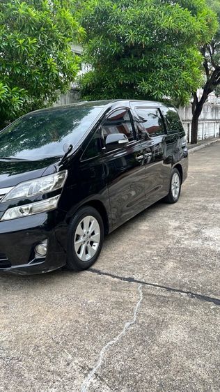 Toyota Vellfire 2010 2.4 V Van เบนซิน ไม่ติดแก๊ส เกียร์อัตโนมัติ ดำ รูปที่ 3