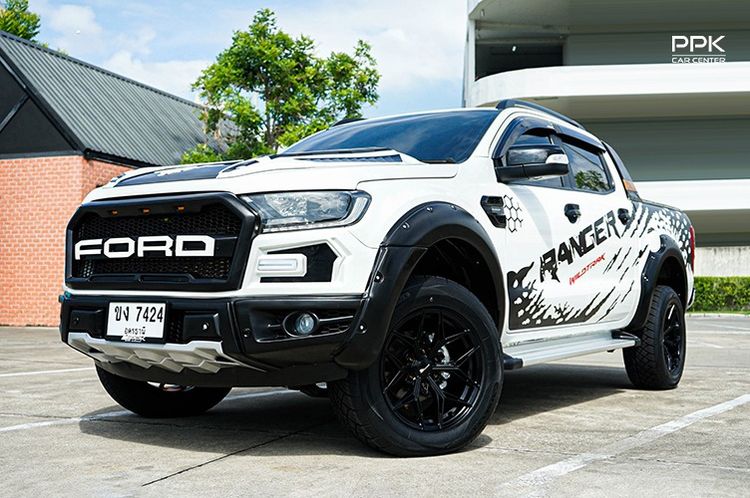 Ford Ranger 2021 2.0 Hi-Rider Wildtrak Pickup ดีเซล ไม่ติดแก๊ส เกียร์อัตโนมัติ ขาว