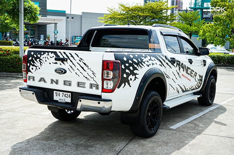 Ford Ranger 2021 2.0 Hi-Rider Wildtrak Pickup ดีเซล ไม่ติดแก๊ส เกียร์อัตโนมัติ ขาว รูปที่ 3