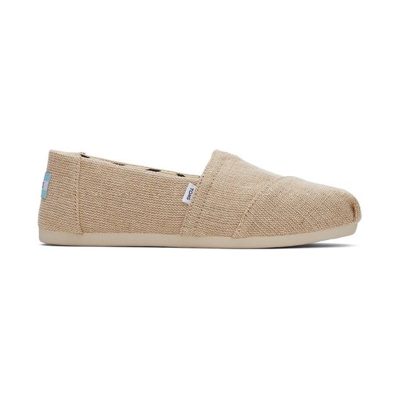 รองเท้าลำลองผู้หญิง สลิปออน TOMS รุ่น Alpargata Natural Undyed Heritage Canvas