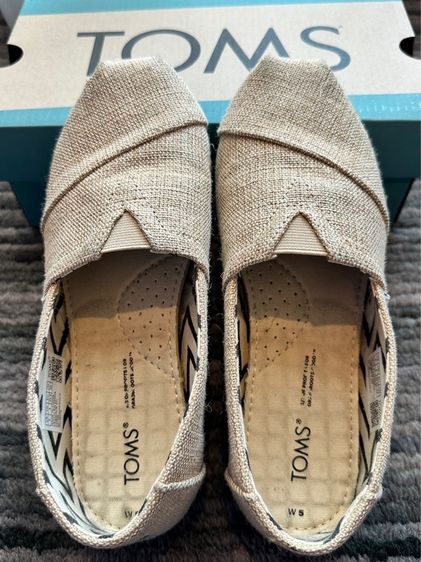 รองเท้าลำลองผู้หญิง สลิปออน TOMS รุ่น Alpargata Natural Undyed Heritage Canvas  รูปที่ 5