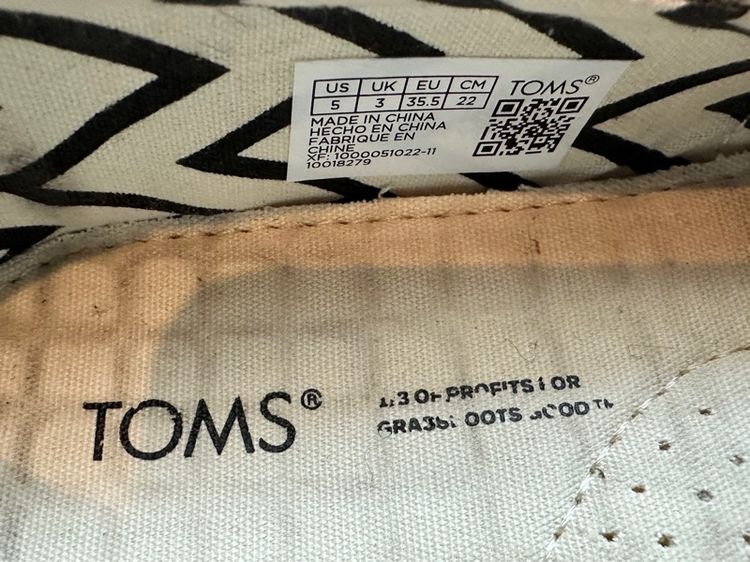 รองเท้าลำลองผู้หญิง สลิปออน TOMS รุ่น Alpargata Natural Undyed Heritage Canvas  รูปที่ 8