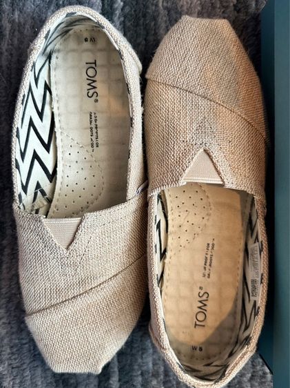 รองเท้าลำลองผู้หญิง สลิปออน TOMS รุ่น Alpargata Natural Undyed Heritage Canvas  รูปที่ 4