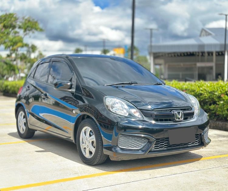 Honda Brio 2018 1.2 V Sedan เบนซิน ไม่ติดแก๊ส เกียร์อัตโนมัติ ดำ รูปที่ 3