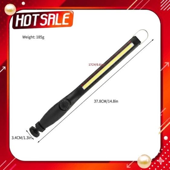 ไฟฉาย LED ชาร์จไฟแบบ USB สำหรับซ่อมรถยนต์และใช้งานแบบเอนกประสงค์