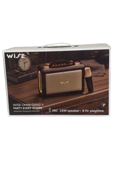 ส่งต่อ ลำโพงบลูทูธคาราโอเกะพร้อมไมค์ไร้สาย WISE OMNI DANZ II สภาพดี ครบกล่อง
