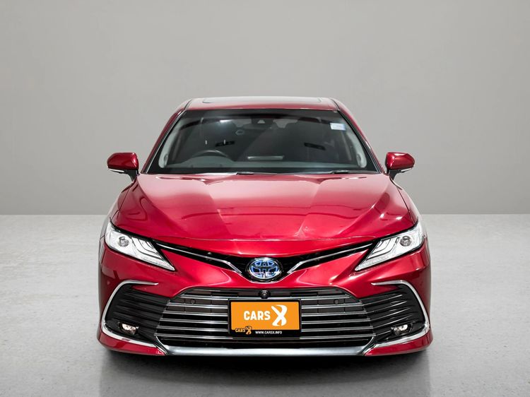 Toyota Camry 2021 2.5 Hybrid Premium Luxury Sedan ไฮบริด ไม่ติดแก๊ส เกียร์อัตโนมัติ แดง รูปที่ 2