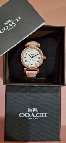 ชมพู นาฬิกา coach madison rosegold