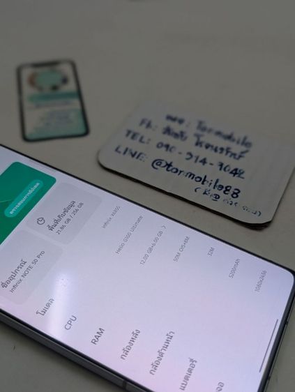 ขาย เทิร์น Infinix Note 50 Pro Ram 12 Rom 256 ศูนย์ไทย สภาพสวย มีตัวเครื่อง และกล่อง ไม่มีอุปกรณ์อื่น เพียง 4,590 บาท เท่านั้น ครับ  รูปที่ 5