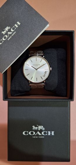 นาฬิกา coach perry ladies silver mesh strap