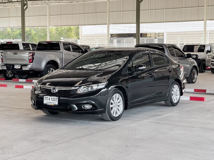 Honda Civic 2013 1.8 S i-VTEC Sedan เบนซิน ไม่ติดแก๊ส เกียร์อัตโนมัติ ดำ