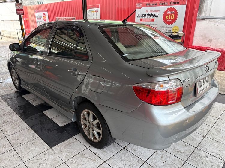 Toyota Vios 2007 1.5 E Sedan เบนซิน ไม่ติดแก๊ส เกียร์ธรรมดา เทา รูปที่ 4