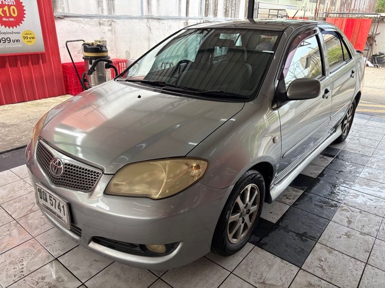Toyota Vios 2007 1.5 E Sedan เบนซิน ไม่ติดแก๊ส เกียร์ธรรมดา เทา รูปที่ 2