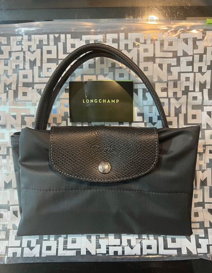 Longchamp Le Pliage Tote Bag (ทรง Vertical) สี Graphite เทาเข้ม รูปที่ 3