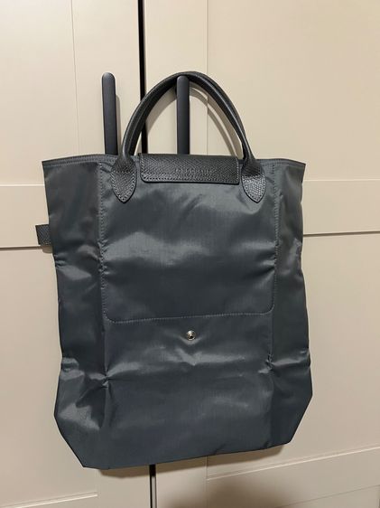 Longchamp Le Pliage Tote Bag (ทรง Vertical) สี Graphite เทาเข้ม รูปที่ 7