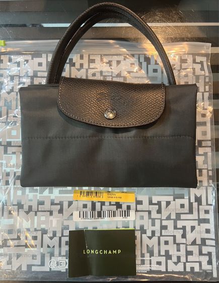 Longchamp Le Pliage Tote Bag (ทรง Vertical) สี Graphite เทาเข้ม รูปที่ 4