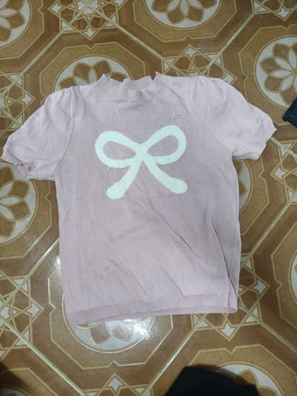 ชมพู S อื่นๆ เสื้อยืดแขนสั้น