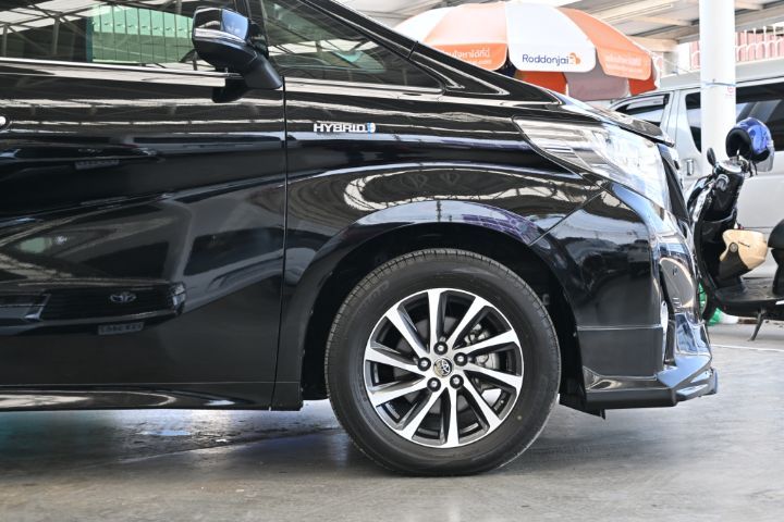 Toyota Alphard 2017 2.5 Hybrid E-Four 4WD Utility-car ไฮบริด เกียร์อัตโนมัติ ดำ รูปที่ 3
