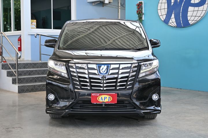 Toyota Alphard 2017 2.5 Hybrid E-Four 4WD Utility-car ไฮบริด เกียร์อัตโนมัติ ดำ รูปที่ 2