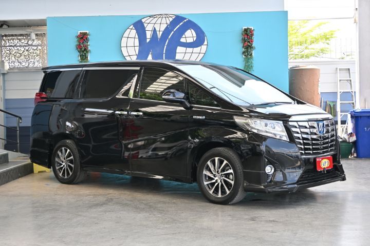 รถ Toyota Alphard 2.5 Hybrid E-Four 4WD สี ดำ