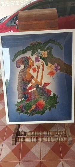 ภาพวาดผ้าบาติกที่แสดงตัวละครในวรรณคดี(Batik Doceration) รูปที่ 2