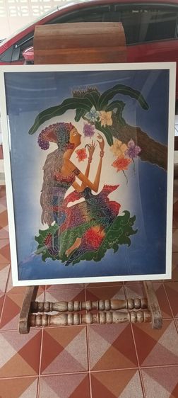 ภาพวาดผ้าบาติกที่แสดงตัวละครในวรรณคดี(Batik Doceration) รูปที่ 3