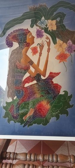 ภาพวาดผ้าบาติกที่แสดงตัวละครในวรรณคดี(Batik Doceration) รูปที่ 5