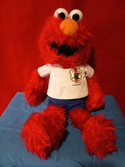 Elmo ตุ๊กตาเฮลโม่สวมชุดฟุตบอลทีมชาติญี่ปุ่น