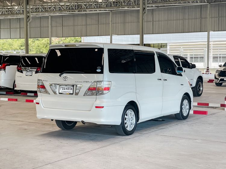 Toyota Alphard 2007 2.4 Hybrid E-Four 4WD Utility-car ไฮบริด ไม่ติดแก๊ส เกียร์อัตโนมัติ ขาว รูปที่ 3