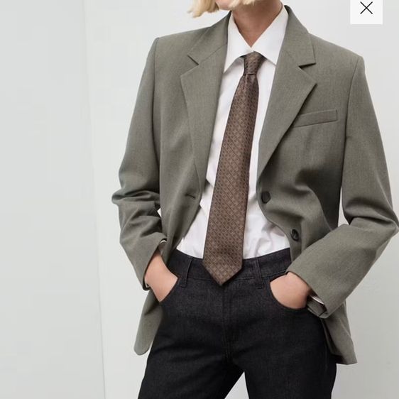 แขนยาว เทา สูท suits 