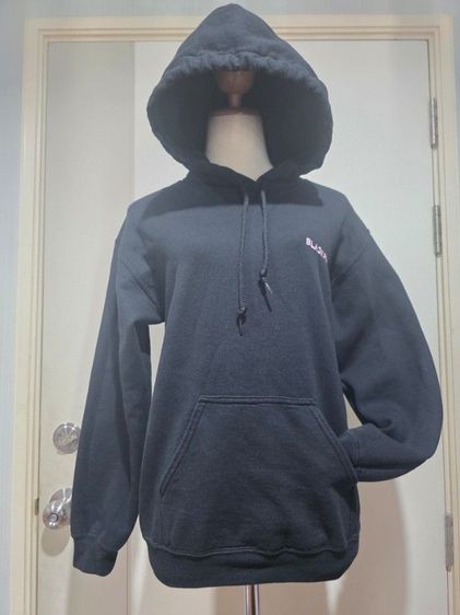 แขนยาว อื่นๆ เสื้อฮู้ด BLACKPINK สีดำ ปักโลโก้ Hoodie K-pop ไซส์ S มือสอง