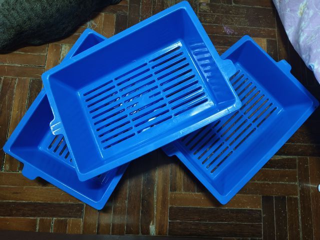 กระบะทรายแมว 3 ชั้น ไม่ต้องตักทิ้งให้ยุ่งยาก แค่ ยก เขย่า เท ส่งฟรี รูปที่ 2