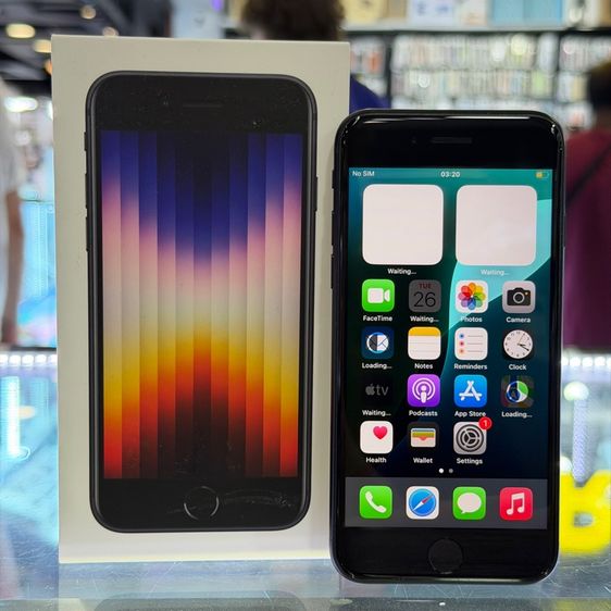 iPhone SE3 2022 64GB สีดำ เครื่องศูนย์ โมเดลTH สภาพสวยมากๆ รองรับ5G สุขภาพแบต97 😍😍