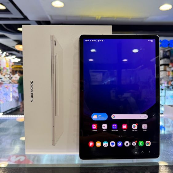 Samsung Tab S9 WiFi with S-Pen สีขาว เครื่องศูนย์ สภาพสวยมากๆ จอ11.0นิ้ว แรม8รอม128 Snap8 Gen2 เครื่องใช้งานดีเยี่ยม ครบยกกล่อง🔥🔥