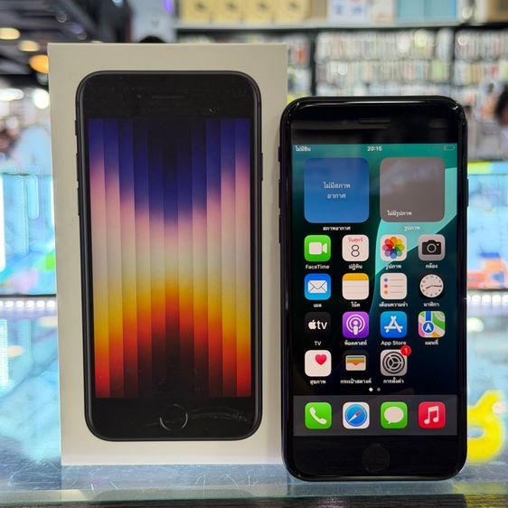 iPhone SE3 2022 64GB สีดำ เครื่องศูนย์ โมเดลTH สภาพสวยมากๆ รองรับ5G สุขภาพแบต89 🔥🔥