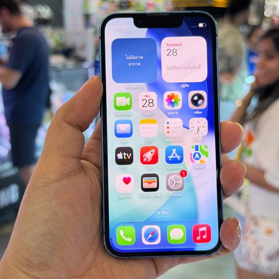iPhone13 mini 128GB สีฟ้า เครื่องศูนย์ โมเดลTH 🔥🔥