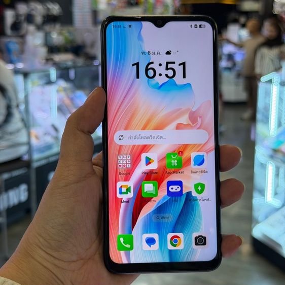 OPPO A18 สีดำ เครื่องศูนย์ สภาพสวยมากๆ จอ6.56นิ้ว แรม4รอม64 Helio G85 กล้องหลัง2ตัว🔥🔥