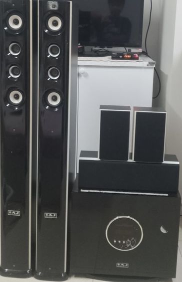 ชุดHOME THERTER 6ชิ้น  ยี่ห่อ  AJ มือสอง สภาพดี