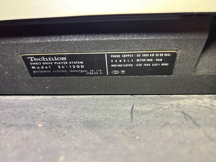 Technics sl1200 mk1เทิร์นเทเบิ้ล รูปที่ 12