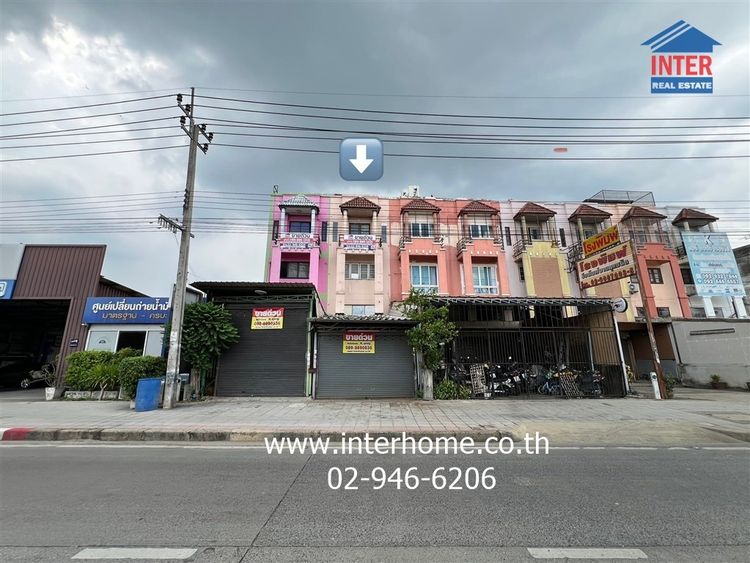 อาคารพาณิชย์ 3.5 ชั้น 16 ตร.ว. โครงการพนาสนธิ์ การ์เด้นโฮม1 ซอยหทัยราษฎร์33-2 ถนนหทัยราษฏร์ ถนนเลียบคลองสอง เขตมีนบุรี กรุงเทพมหานคร