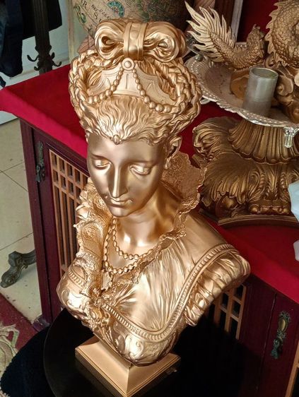 ฝรั่งเศส..หญิงงามเรอเนซองส์(นีโอคลาสสิก )ขนาดใหญ่เนื้อเรซิ่นผสมผงหินอ่อนแท้จากฝรั่งเศสสุดงาม รูปที่ 17