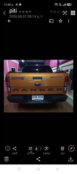 Ford Ranger 2018 2.0 Bi-Turbo Hi-Rider Wildtrak Utility-car ดีเซล เกียร์อัตโนมัติ ส้ม รูปที่ 4