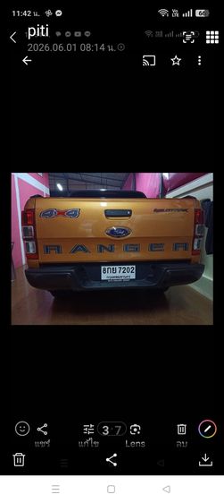 Ford Ranger 2018 2.0 Bi-Turbo Hi-Rider Wildtrak Utility-car ดีเซล เกียร์อัตโนมัติ ส้ม รูปที่ 3
