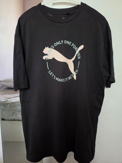 เสื้อยืดผู้ชาย PUMA BASICS สีดํา สภาพใหม่